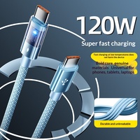 Câble de charge rapide 6A CTC Flash Charge 6FT 100W pour téléphones, tablettes et ordinateurs portables, double Type-C