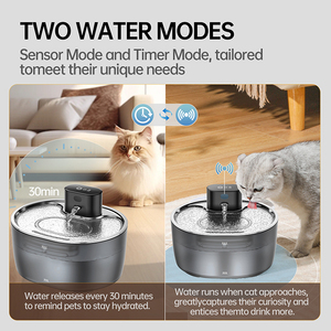 Wireless <b>Charge</b> Eco-Friendly Stainless Steel Smart Dog Water 3.2L Auto Dispenser 2 Modes Ultra Quiet Motion Sensor - Product Image 5