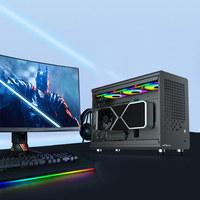 OEM Factory Direct Quality-Guaranteed ITX/MATX Mid Tower Desktop Case Multi-Color Transparent Side Portable Aluminum Alloy Fan