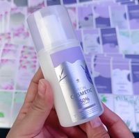 Étiquettes d'emballage cosmétique imperméables en vinyle argenté personnalisées de luxe Feuille d'or Produits de soins de beauté Fabricant d'autocollants pour bouteilles