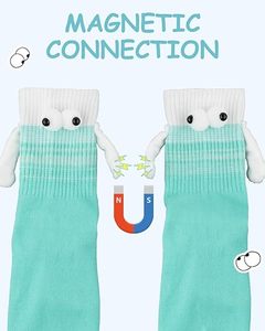 Özel manyetik eller tutan çorap, komik çift eşleşen çorap doğum günü yıldönümleri erkekler kadınlar için aptal hediyeler arkadaşlar - Product Image 3