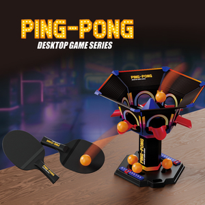 Série de jeux de <span class=keywords><strong>ping</strong></span>-pong de bureau <span class=keywords><strong>3</strong></span> en 1, appareil d'entraînement convertible avec filet et raquettes pour un jeu interactif et amusant de tennis de table - Product Image 2