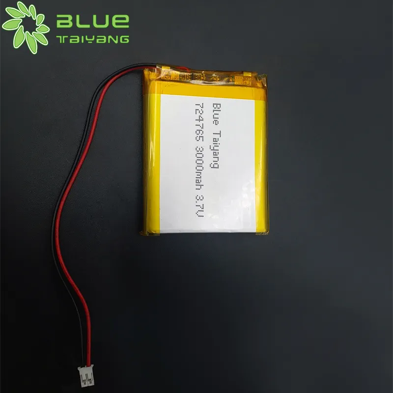 Синий Taiyang 724765 3,7 v перезаряжаемые батареи aa 3,7 v 3000mah 11.1wh портативное зарядное устройство