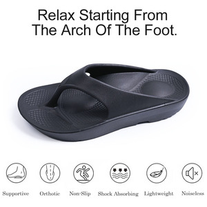 Sandales orthopédiques pour fasciite <span class=keywords><strong>plantaire</strong></span> <span class=keywords><strong>avec</strong></span> soutien de la voûte <span class=keywords><strong>plantaire</strong></span> - Les meilleures tongs orthopédiques pour pieds plats, douleurs au talon - Chaussons pour femmes - Product Image 4