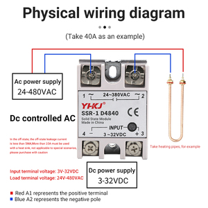 SSR-10DA/25DA/40DA Выход постоянного тока в переменный ток высокое качество Однофазное твердотельное реле - Product Image 2