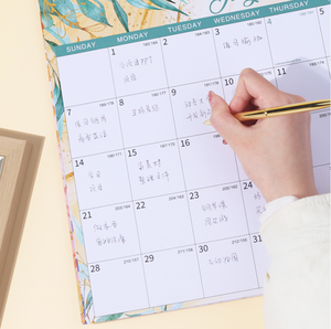 Customized 2025-2026 <strong>Wall</strong> Calendar Spiral Binding with Hook <strong>Weekly</strong> Monthly <strong>Planner</strong> Calendar CMYK Printing With PP Cover - Product Image 5