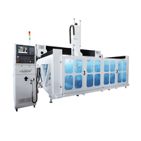 Machine de fraisage CNC 5 axes pour le travail du bois 3D avec tête de broche oscillante