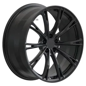 GVICHN Brand Factory Direct 20 pulgadas negro mate forjado ruedas de coche de aleación personalizada