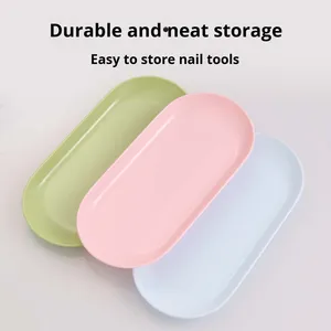 Đồ trang sức khay Nail <span class=keywords><strong>Tool</strong></span> rượu khử trùng hộp mỹ phẩm khay kim loại tấm trong nhựa S/S lưu trữ khay - Product Image 3