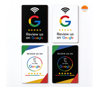 Carte NFC Google Review NFC213, carte NFC 13,56 MHz, carte intelligente à puce pour les avis de restaurant, logo personnalisé et détection sans contact