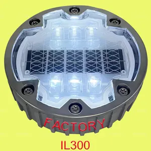 中国製6ロック埋め込みlifepo4点滅または常時作動アルミニウムled g105キャットアイil300 150mmソーラーロードスタッド