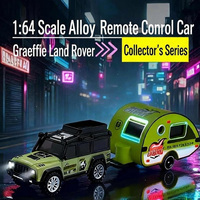 Voiture RC miniature en alliage 1:64 personnalisée, modèle de bureau, rechargeable par USB, vitesse variable, 4 canaux, écologique, télécommande intérieure-extérieure