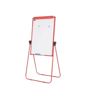 Double Sides U Flip Chart Whiteboard, Double-sided whiteboard, free movement, with magnetic pen holder, factory accessories