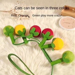 Brinquedos de Pelúcia para Gatos Resistentes a Mordidas com Frutas para Diversão Felina - Product Image 2