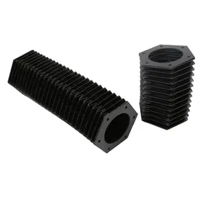 Plastic Nylon Dust Cover Shaft Round Protection Bellow Cover for Hydraulic Cylinder