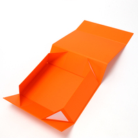 Boîte cadeau pliable en carton rigide noir mat de luxe avec logo personnalisé de qualité supérieure, fermeture magnétique