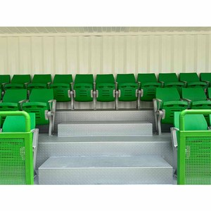 Football Sport Spectator Stand Container Pavilion Seating Temporary Stadium Modular Grandstand with 63 Flip up Seats for Stadium - Product Image 5