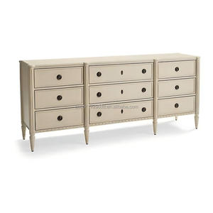 <span class=keywords><strong>Commode</strong></span> à <span class=keywords><strong>9</strong></span> <span class=keywords><strong>tiroirs</strong></span> en bois massif vieilli style français pour chambre, entrée ou salon - Product Image 2