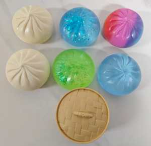 Glitter Giant Dumpling Squishy Anxiety Relief <b>Fidget</b> Jumbo Dumpling Stress Ball Mystery Squishy Bun Soft Squeeze Toys - Product Image 2