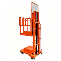 Chariot élévateur mobile pour homme, capacité 200 kg, hauteur de levage 2,7~4,5 m, homologué CE, pour entrepôt, semi-électrique, pour la manutention de marchandises