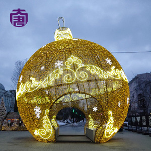 LED Christmas Ball Arch Decoration for Outdoor Street Plaza Landscape Holiday <b>Lighting</b> Display Projects - Product Image 1