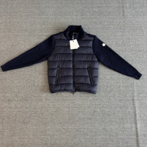 Cardigan en tricot pour homme, série M, col montant, manches longues, patchwork, léger, fin, rembourré en coton, ouvert sur le devant, veste d'extérieur - Product Image 3