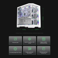 Boîtier PC Gaming ATX Moderne avec Ports USB 3.0 Frontaux, Cache Alimentation Inférieur, 4 Emplacements d'Extension – Idéal pour Gamers (Commande en Gros)