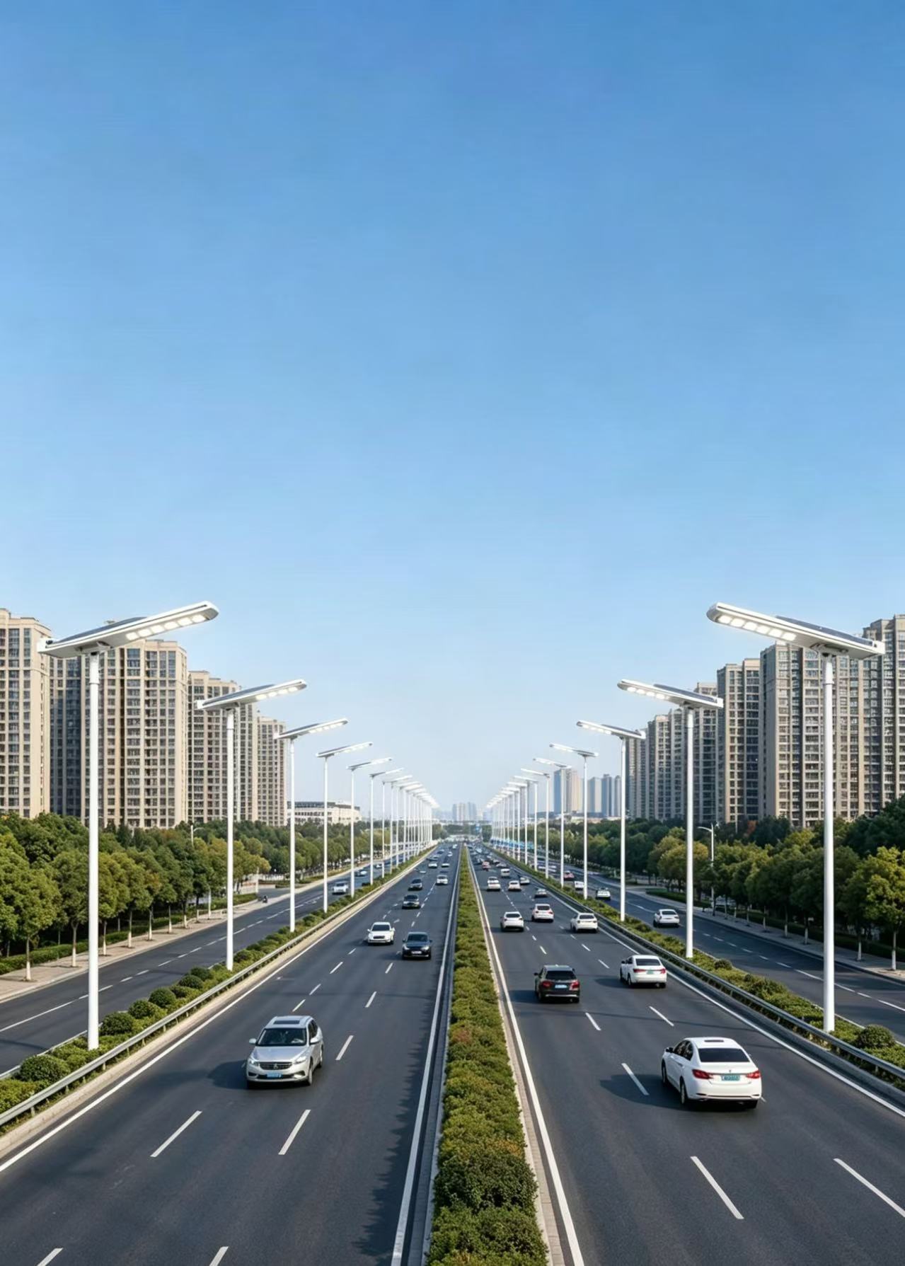 High Efficiency Highway Outdoor IP65 Waterproof DC Battery-Powered LED High Conversion Aluminum Housing Solar Street Lights · image 3