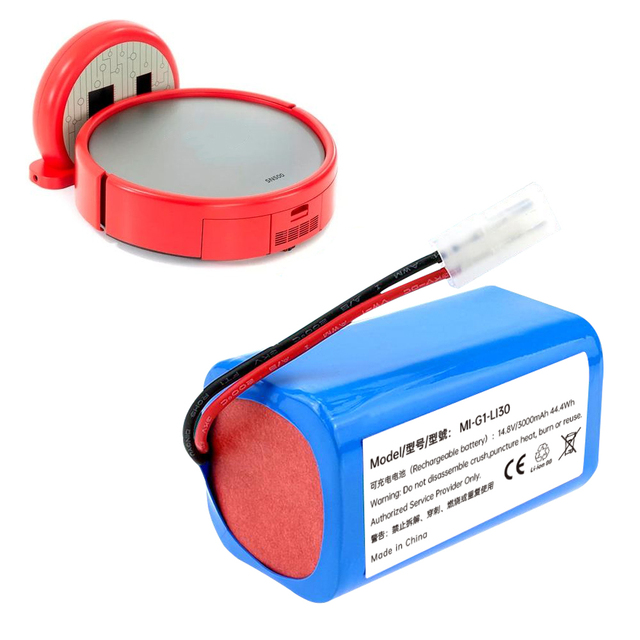 14.8V 18650 4S1P 2600mah 3000mah Lithium Battery for Xiaomi Mijia Sweeping Robot G1 Vacuum-Mop R30 SWLB Vacuum Cleaner Battery