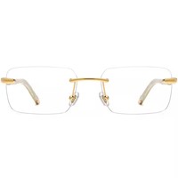 Montures Optiques de Luxe de Marque Designer pour Hommes et Femmes, Lunettes Carrées en Corne de Buffle, Montures de Lunettes de Lecture