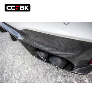 Para BMW <span class=keywords><strong>G30</strong></span> G31 520i 530i 540i 540d 550i 550d 2017-2020, Difusor Trasero Inferior de Parachoques de Fibra de Carbono Seca Estilo 3D, Cubierta de Divisores Laterales - Product Image 5
