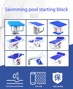 Bloc de départ de natation de compétition HUAXI, surface antidérapante, angle personnalisé, construction résistante aux intempéries - Product Image 6