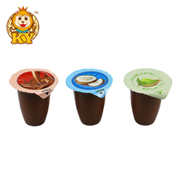 Vente chaude saveur sucrée cône de crème glacée confiture de chocolat décadent avec bonbons Biscuit fruits noix ingrédients