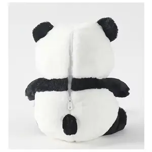 Stuffed Toy 2 In1 Neck Pillow For Kids Plush Panda Transfer Bamboo Pillow