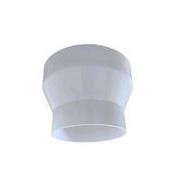150-110 Connecteur réducteur universel blanc en matériau ABS réglable pour tuyaux dans le système de ventilation