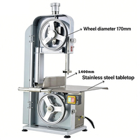 Máquina Cortadora de Carne Congelada Industrial para Restaurantes y Plantas de Procesamiento de Alimentos, Motor de Cobre de 1500W, Cuchilla de Acero de 210mm