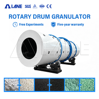 Ligne de production de granulateurs rotatifs pour engrais à base de gypse personnalisés LANE, capacité de 1 à 10 t/h, certifiée CE ISO, entièrement automatique