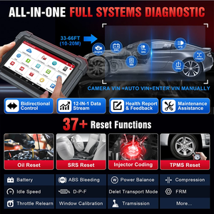 Herramienta de Diagnóstico Automotriz LAUNCH X431 PRO TT de 8 Pulgadas, Conector DBSCar VII, 37+ Funciones de Reinicio, Codificación Bidireccional de ECU en Línea, CANFD, Llave IMMO - Product Image 5