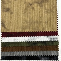 Tela de Pana 100% Poliéster, Tela Texturizada Acanalada de Terileno para Chaquetas, Pantalones y Prendas de Vestir