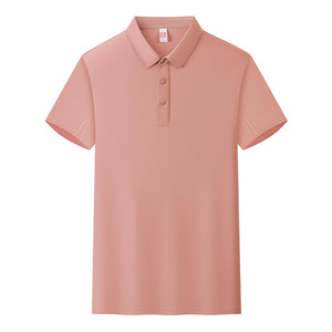 Polo Shirt Solid Color Cotton Moisture Wicking Daily Wear Short Sleeve - Product Image 1