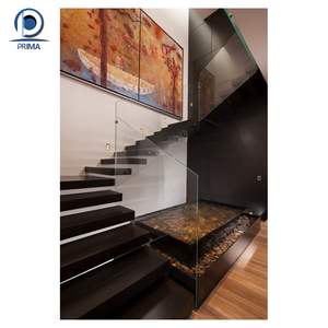 Prima Stringer Offre Spéciale de forme droite Escaliers modulaires intérieurs/extérieurs avec traitement antirouille avec éclairage de marche LED intégré - Product Image 2