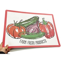 Tapis de table de restaurant lavables écologiques et modernes napperons de fruits en plastique EVA PP pour salle à manger tapis de table personnalisé