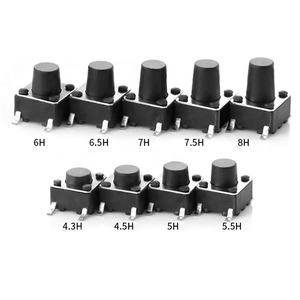 สวิตช์แทคท์ 6x6 มม. ปุ่มกดแบบสัมผัส 6*6 มม. สวิตช์แทคทิล 4 ขา แบบ SMD - Product Image 6