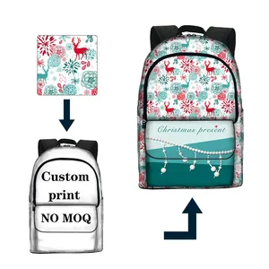 New Style School Bags For Girls Cartoon Colorful Logo Printed School Bags Customize Your Own Backpack