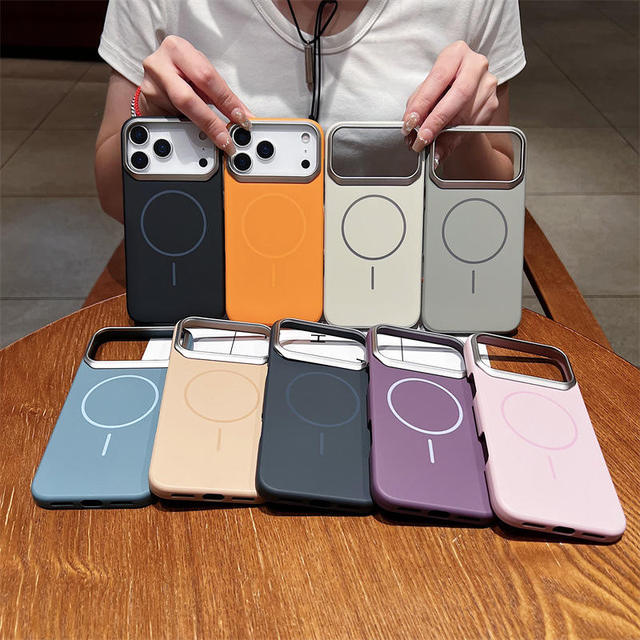 Shockproof Liquid Silicone Magnetic Ring Holder Ins Style Phone Case for 17 16 Slim Fit Wireless Charging Compatible