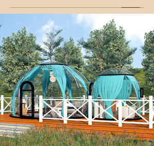 Современный дизайн прозрачный открытый павильон палатка отель-надувной пузырь домик с поликарбонатным прозрачным звездным домом материал ПК - Product Image 1