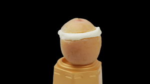 Crème glacée en forme de pêche, crème glacée exotique 3D au goût sucré, certifiée Halal, crème glacée congelée en boîte - Product Image 2
