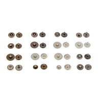 Boutons métalliques personnalisés en argent pour chaussures, jeans, rivets, boutons à pression, clous pour vêtements en denim et cuir