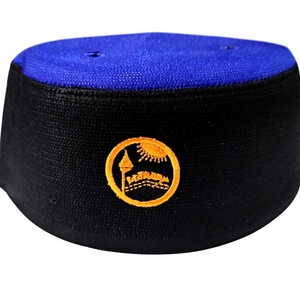 Chapeau de prière musulman malaisien en gros, 100 % coton, ajustable, couleur personnalisée, Kufi islamique pour hommes, toutes saisons - Product Image 1