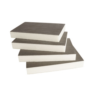 40mm 50mm Flat Roof Insulation <strong>Boards</strong> PU Foam Fiber Coated Thermal Insulation <strong>Boards</strong> for Building - Product Image 1